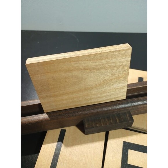 Large SMILE Scrabble Letter Tiles Wood Stand Tabletop Decoration - Picture 10 of 13